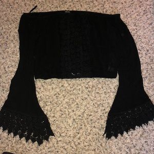 Off the shoulder crop top